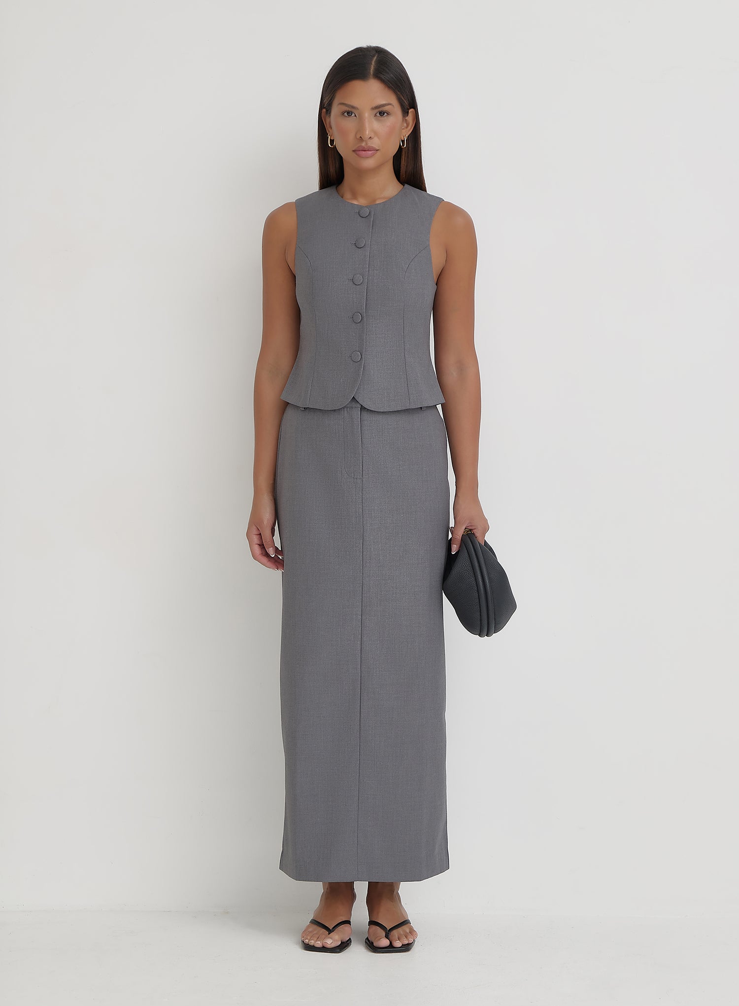 Grey Tailored Waistcoat